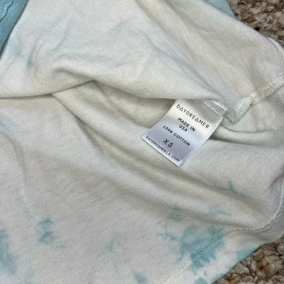 DAYDREAMER Tie Dye Weekend Tee Cloud Wash Blue White - Picture 4 of 4